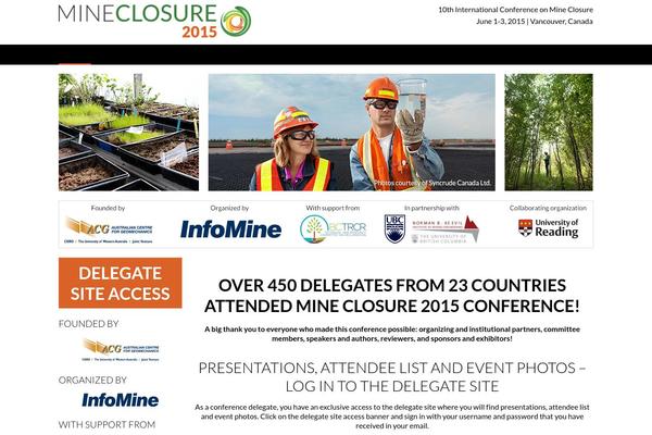 mineclosure2015.com site used Mineclosure2015