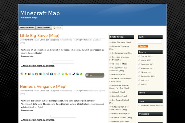 minecraft-map.com site used Minecraft