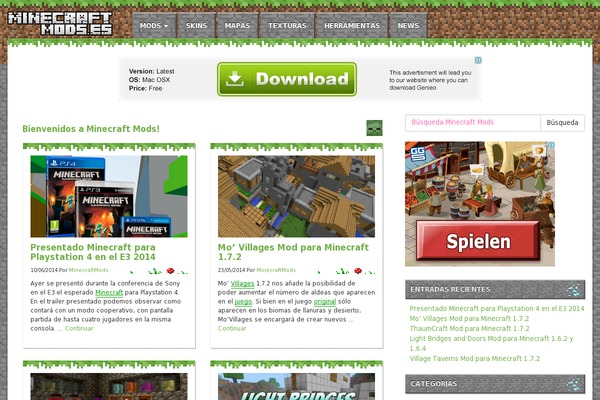 minecraftmods.es site used Minecraftmods-v3