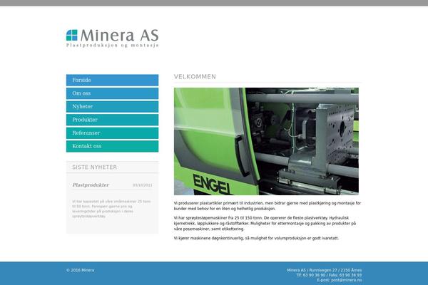 minera.no site used Minera