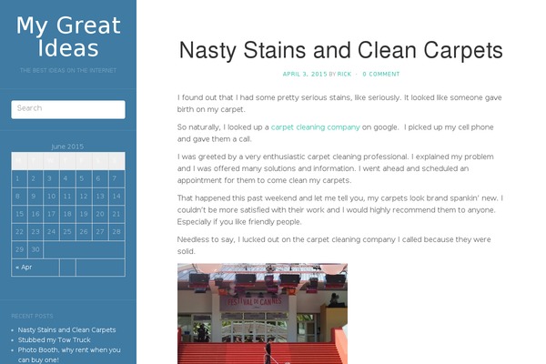Flat theme site design template sample