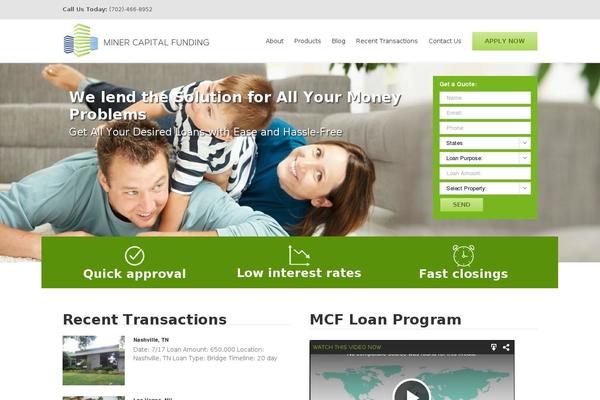 WordPress website example screenshot