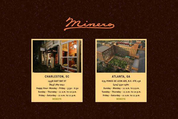 minerorestaurant.com site used Minero2020