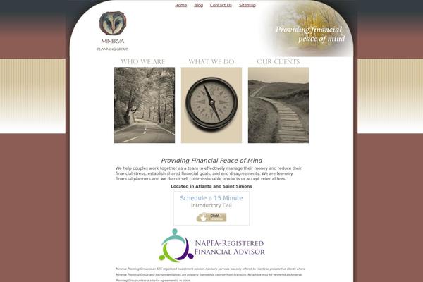 Minerva theme site design template sample