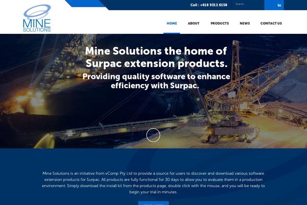 minesolutions.com site used Scmine