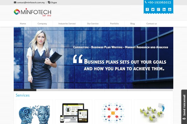 minfotech.com.my site used Minfotech