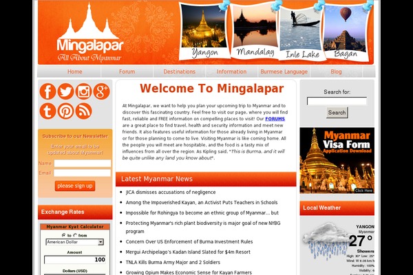 myanmar theme websites examples
