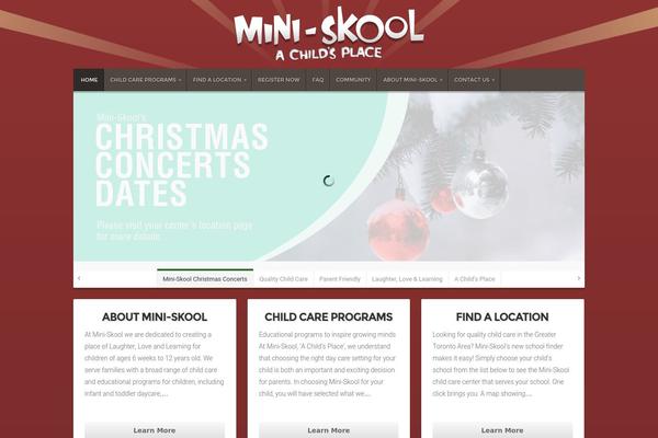 mini-skool.ca site used Vzion