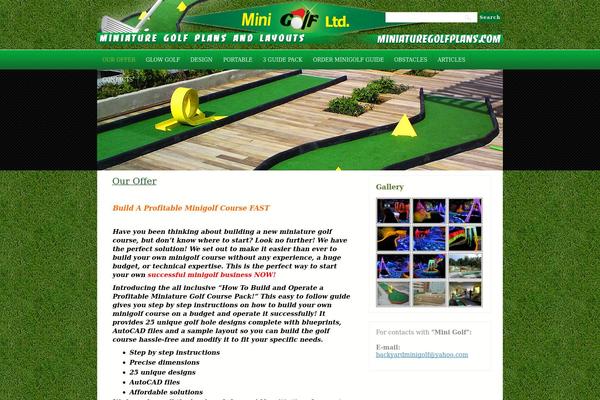 miniaturegolfplans.com site used Golf-wordpress-theme