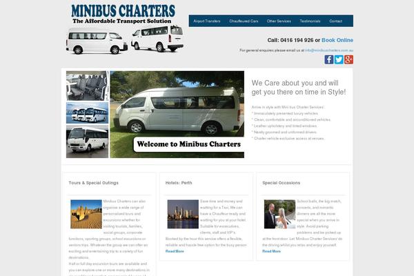minibuscharters.com.au site used Minibuscharter