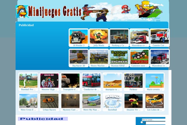 minijuegosgratis.org site used Flash Gamer