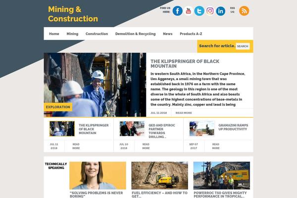 miningandconstruction.com site used M-and-c