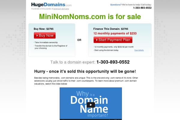 mininomnoms.com site used Nomnom