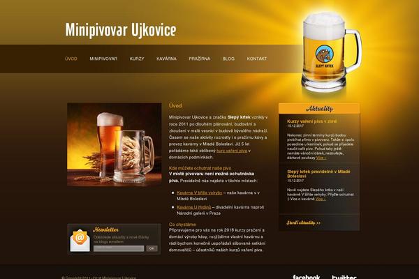 minipivovar-ujkovice.cz site used Krtek