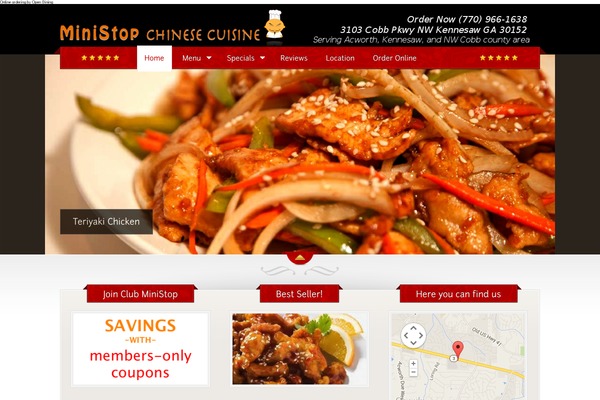 The Restaurant theme site design template sample