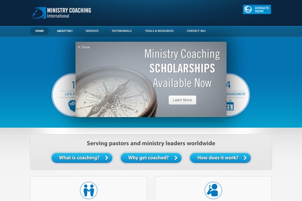 ministrycoaching.org site used Ministrycoaching