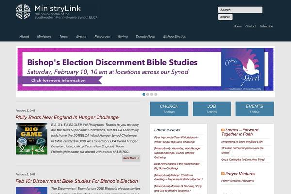 ministrylink.org site used Ministrylink