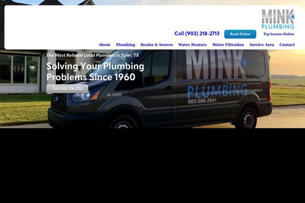 minkplumbing.com site used Mink-plumbing