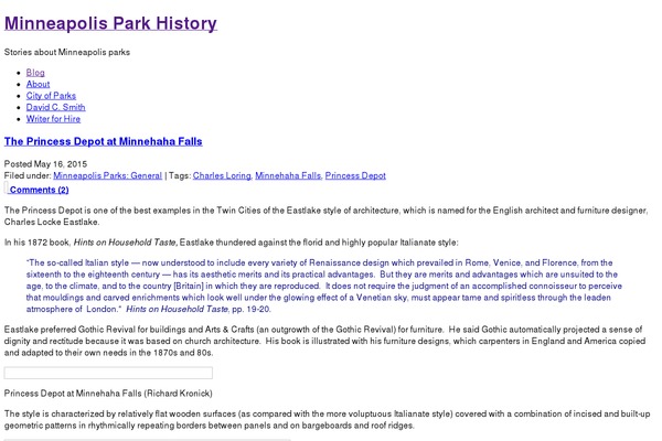 WordPress website example screenshot