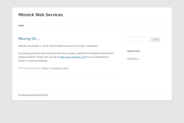 WordPress website example screenshot