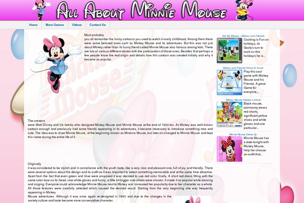 minniemouse.org site used M