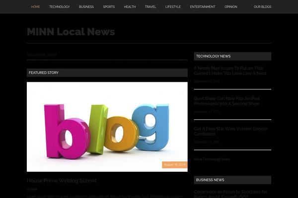 Magazine Pro theme site design template sample