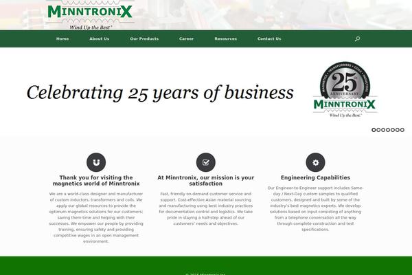 Vantage theme site design template sample