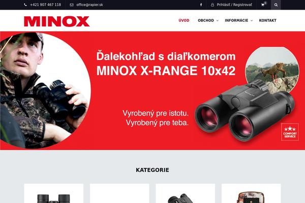 minox.sk site used Minox-child
