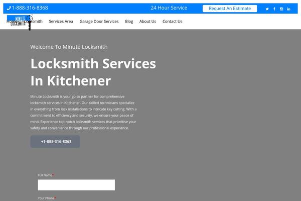 minute-locksmith.ca site used Minute-locksmith