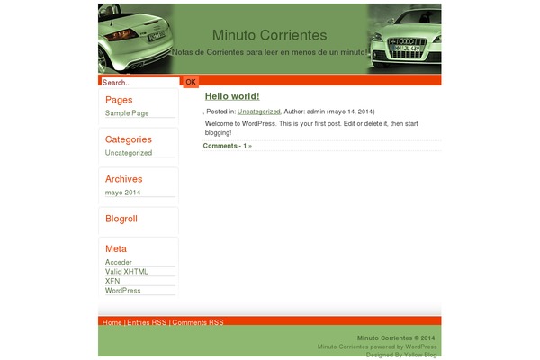 WordPress website example screenshot