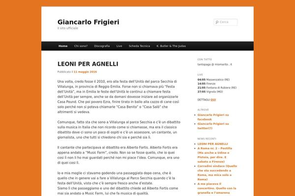 WordPress website example screenshot