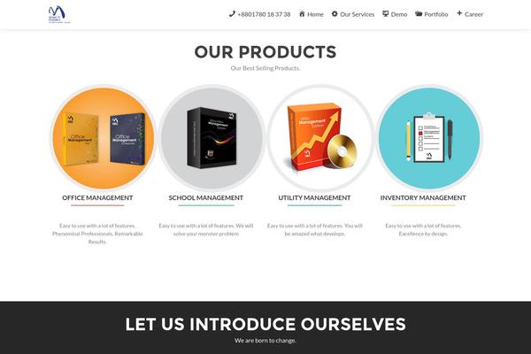 WordPress website example screenshot