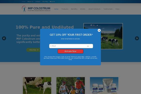 mipcolostrumnz.com site used Sterling