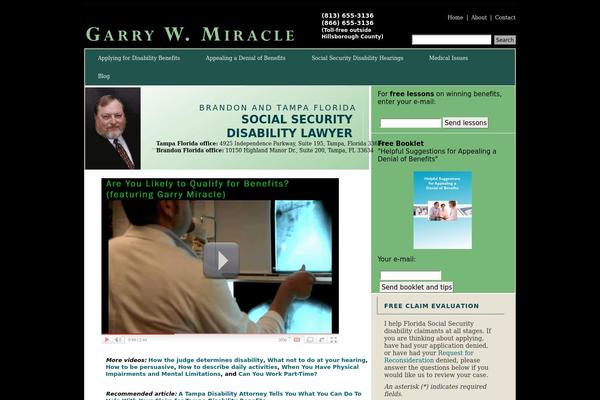 Miracle theme site design template sample