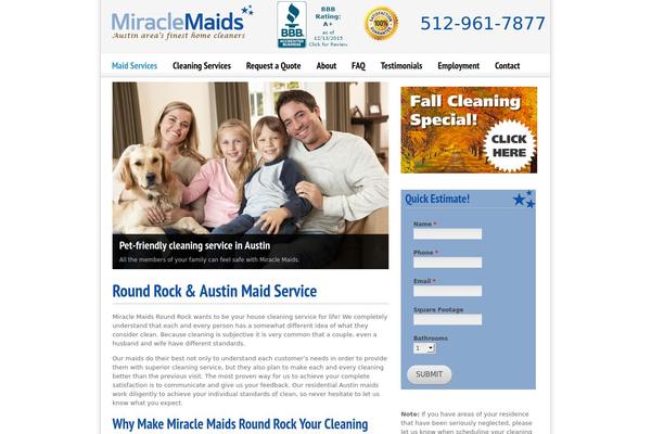 miraclemaidstx.com site used Yen