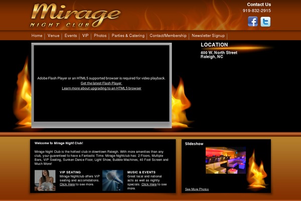 mirageraleigh.com site used Miragetheme