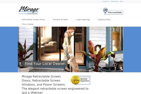 miragescreensystems.com site used Child-theme2