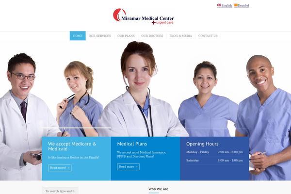 MediCenter theme site design template sample