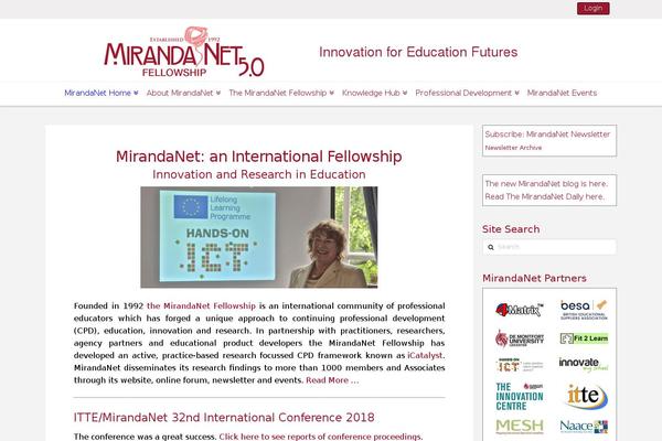 mirandanet.ac.uk site used Mirandanet