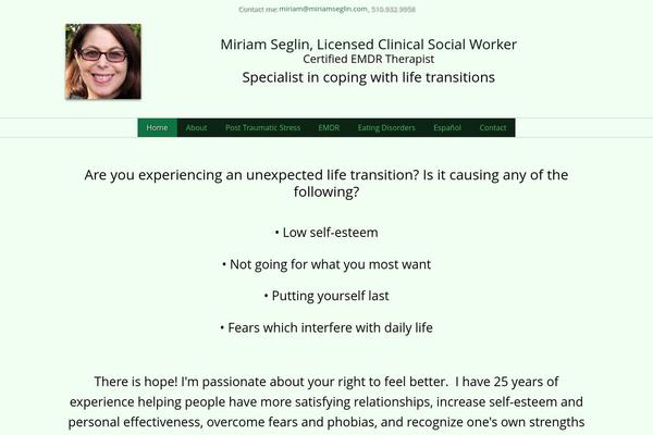 miriamseglin.com site used Therapist