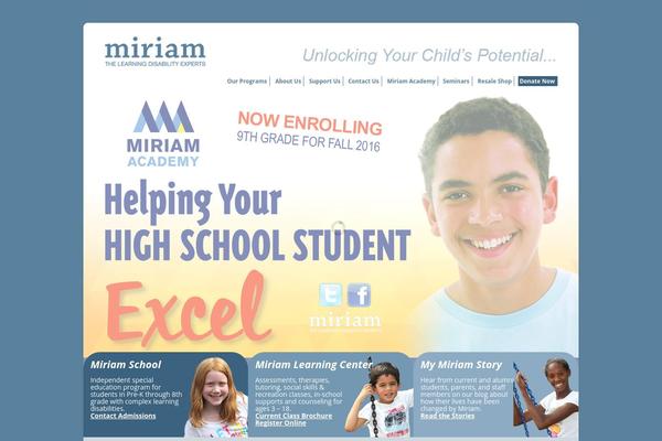 Miriam theme site design template sample