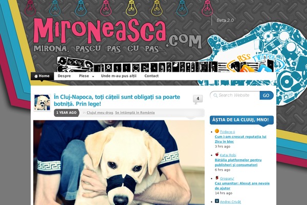 mironeasca.com site used Popularis Writer