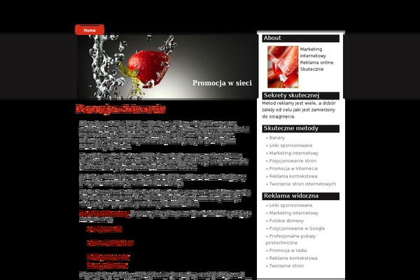 Strawberry Blend theme site design template sample