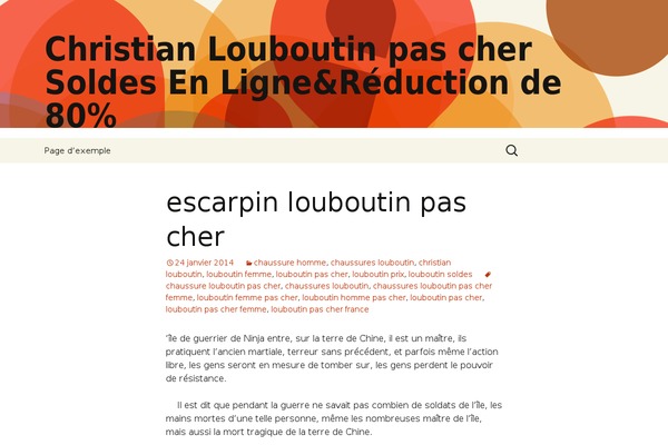 WordPress website example screenshot