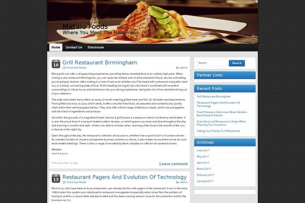 Graphene theme site design template sample