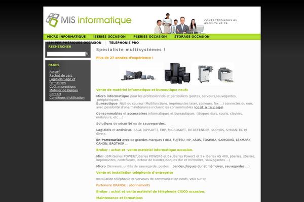 mis-informatique.com site used Mis_10
