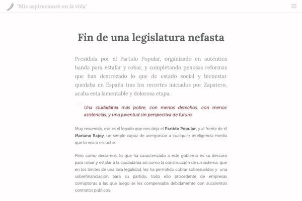 WordPress website example screenshot