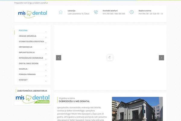 Dentalpress theme site design template sample
