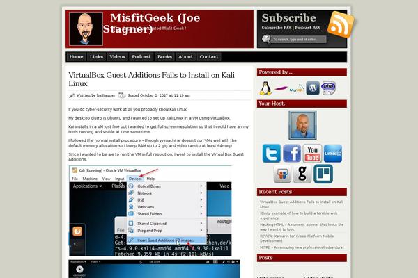 misfitgeek.com site used ModXBlog