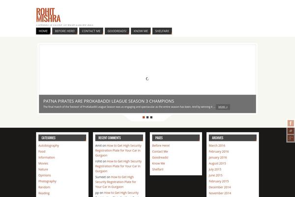 Parabola theme site design template sample